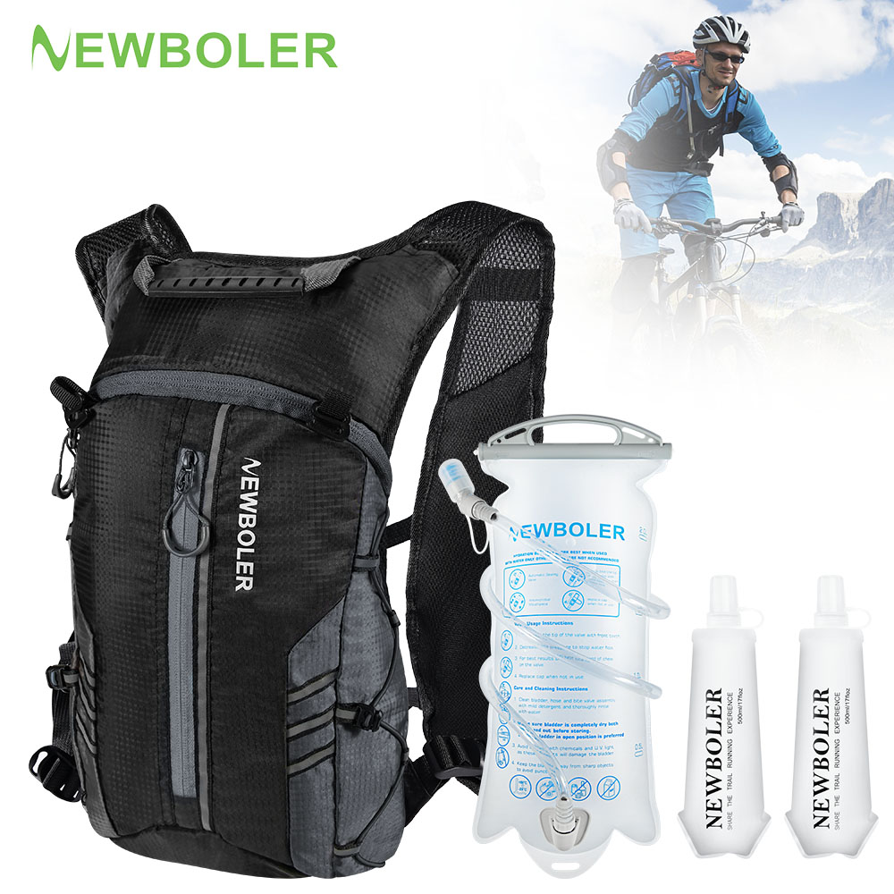 Running Gear Vest - Hardlooprugzakvest met waterfles drinkzak, lichtgewicht fietsen