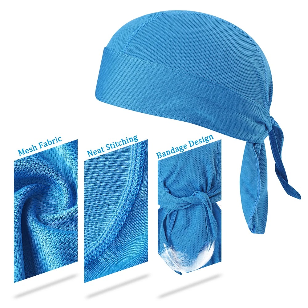 Running Gear Hat - Sneldrogende, zweetafvoerende fietshoofdband, zonbescherming, bandana, hoofddoek,