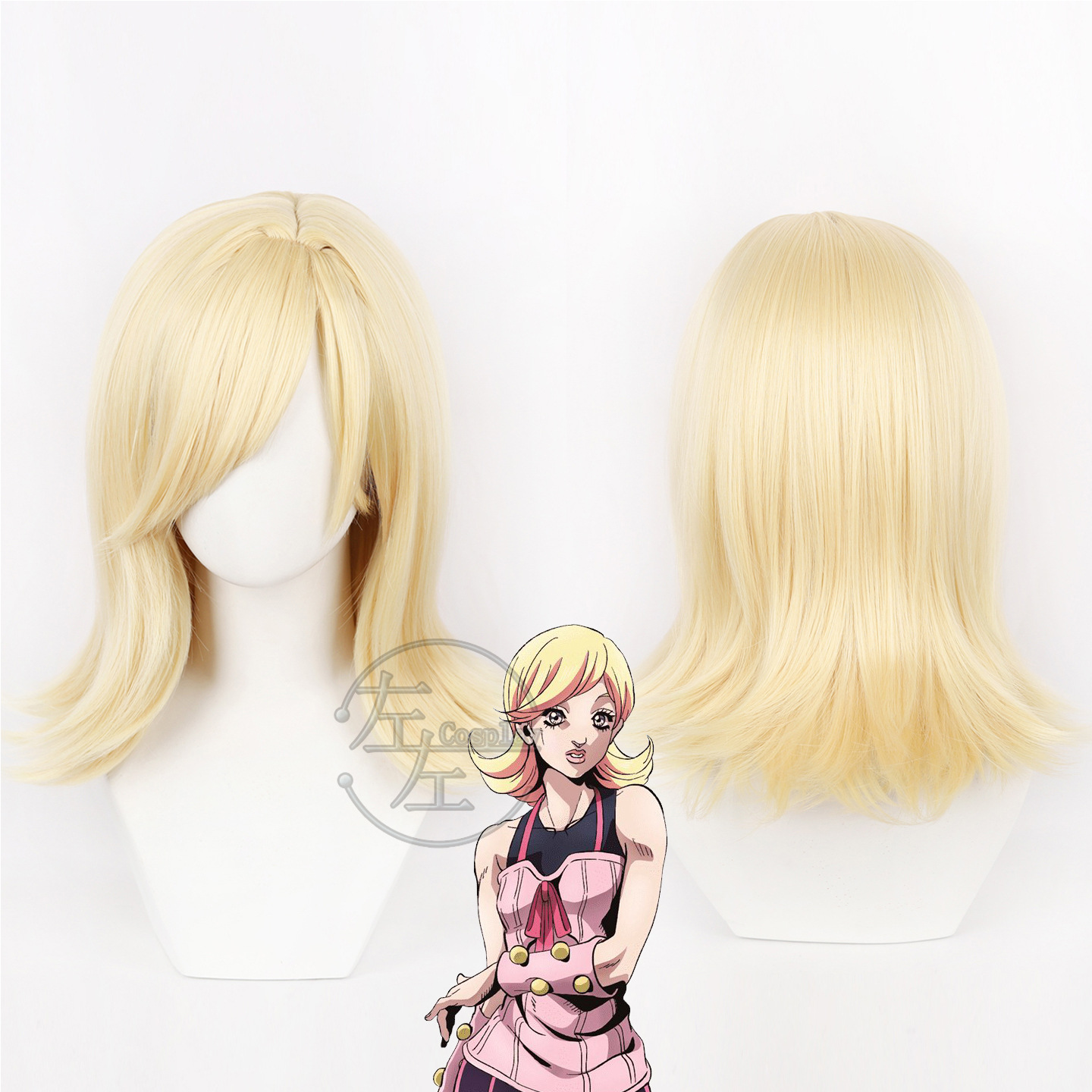 Head Gear Running - Lucy Steel Cosplay Pruik Anime JOJO