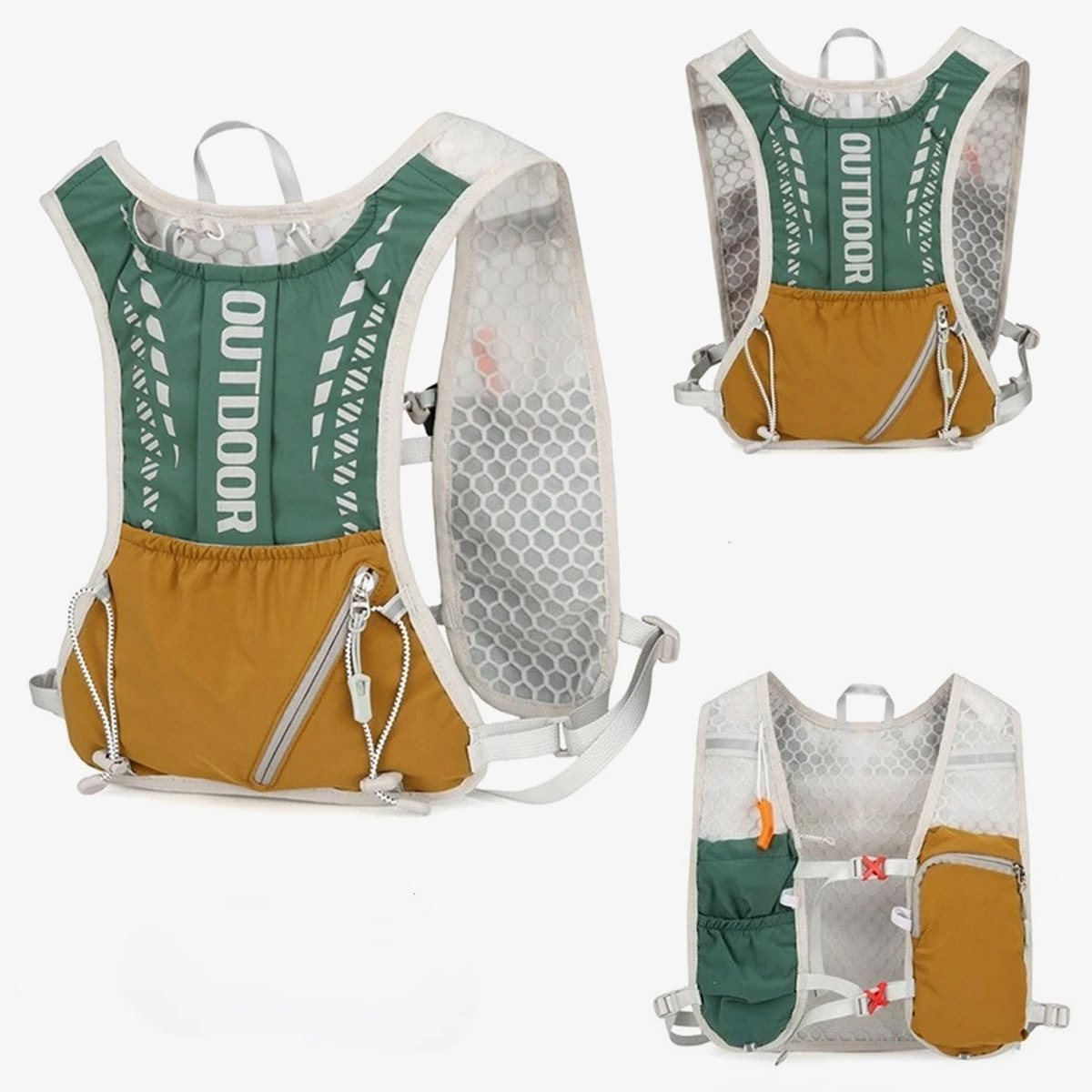 Running Gear For Marathon - Professionele cross-country hardloopvestrugzak, waterzak, ademende marathonuitrusting
