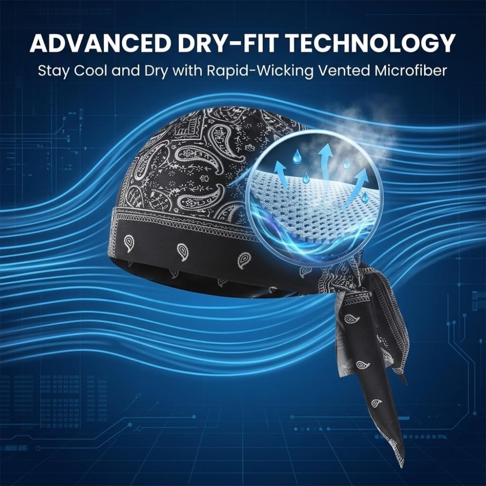 1-5 Stuks Cooling Skull Cap He - Running Gear Hat recensie en prijs