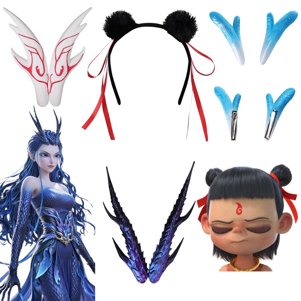 Nezha Ao Bing Cosplay Haar Cli - Head Gear Running recensie en prijs